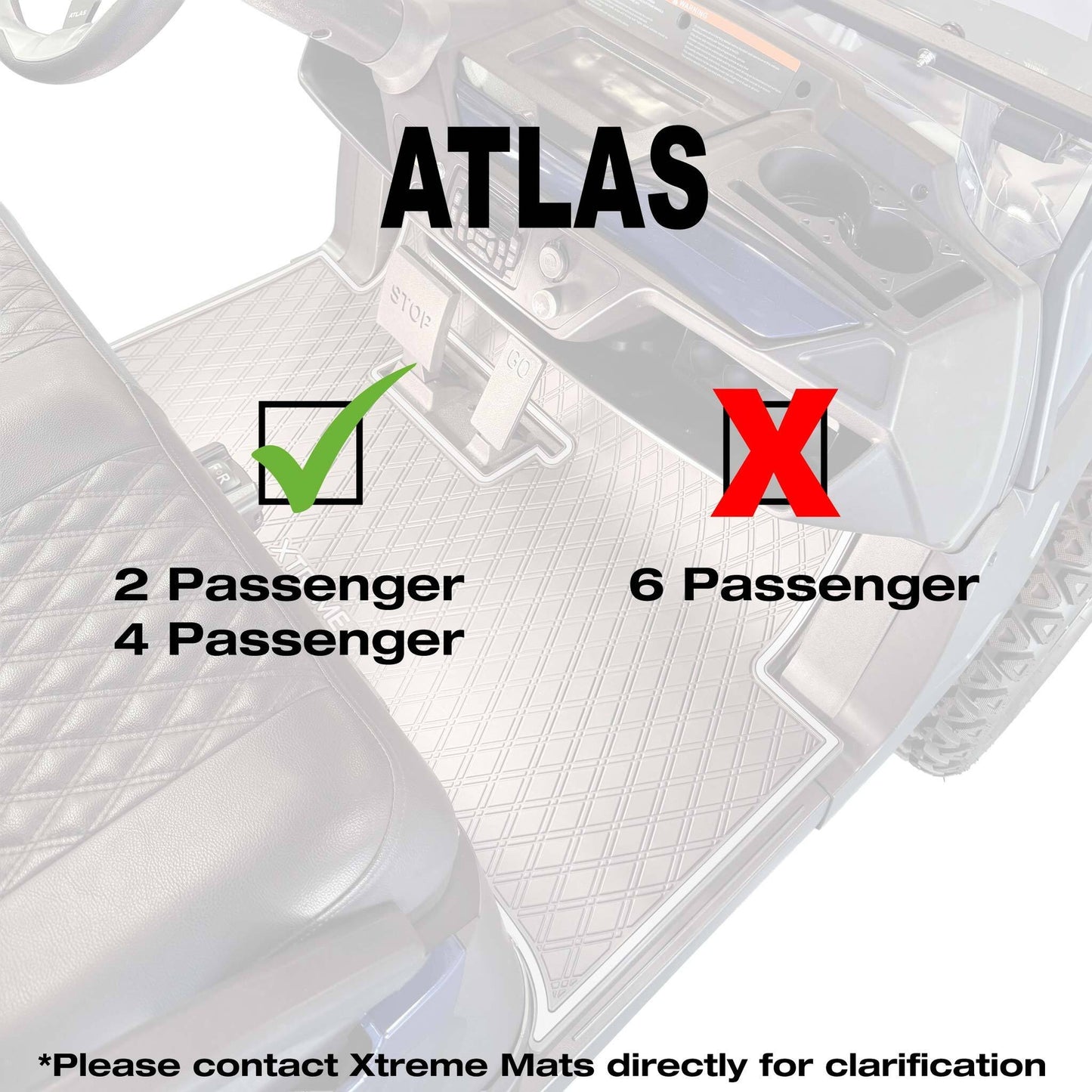 Xtreme Floor Mats for Atlas Atlas - Black/Blue