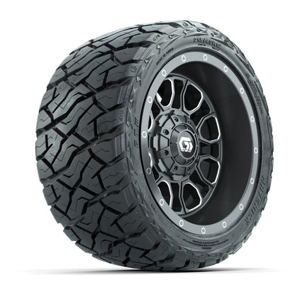 GTW Volt Gunmetal 12 in Wheels with 215/40-R12 Maverick Low-Profile All-Terrain Tires – Full Set