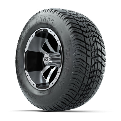 Set of (4) 10 in GTW Storm Trooper Wheels with 205/50-10 Mamba Street Tires
