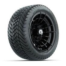 GTW® Boost Gloss Black 12 in Wheels with 215/35-12 Mamba Street Tires – Full Set