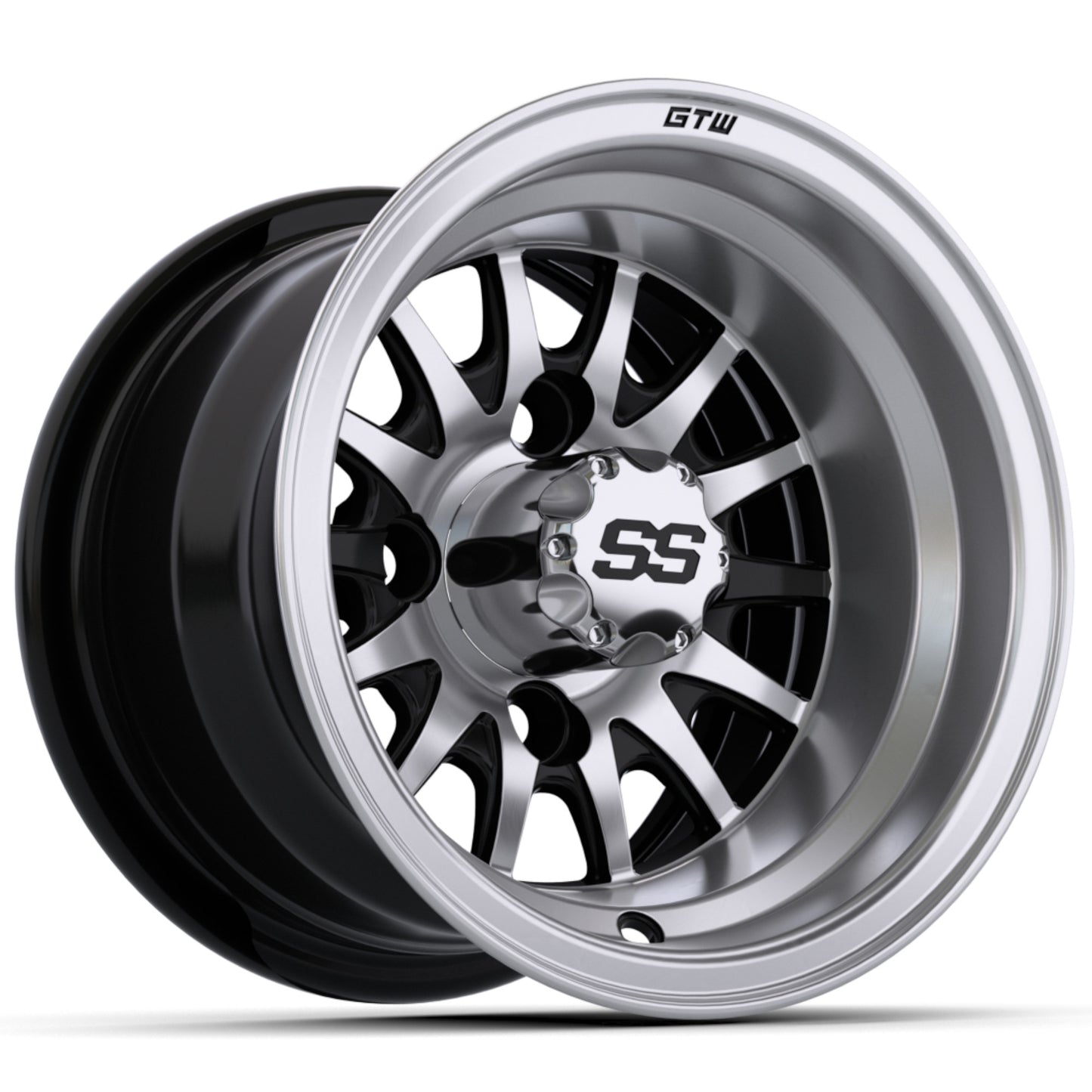 10'' GTW® Medusa Black with Machined Accents Wheel