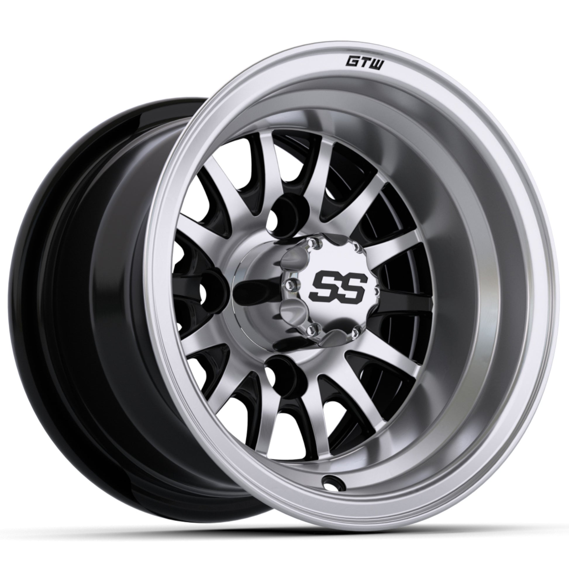 10'' GTW® Medusa Black with Machined Accents Wheel