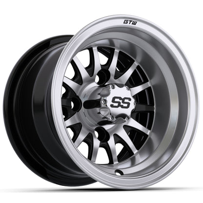 10'' GTW® Medusa Black with Machined Accents Wheel