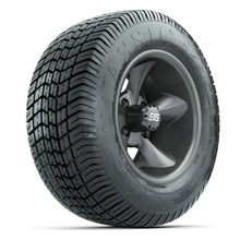 GTW® Godfather Matte Gray 12 in Wheels with 255/50-12 Excel Classic Street Tires – Full Set