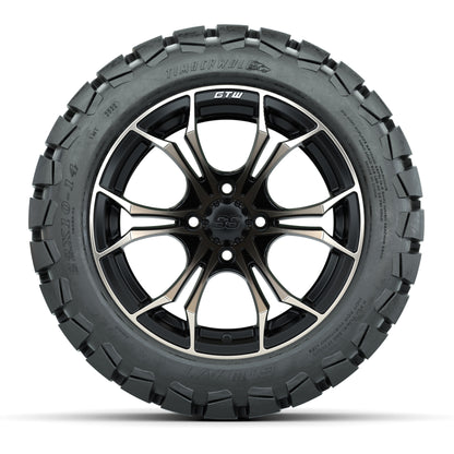 GTW Spyder Bronze/Matte Black 14 in Wheels with 22x10-14 GTW Timberwolf All-Terrain Tires – Full Set