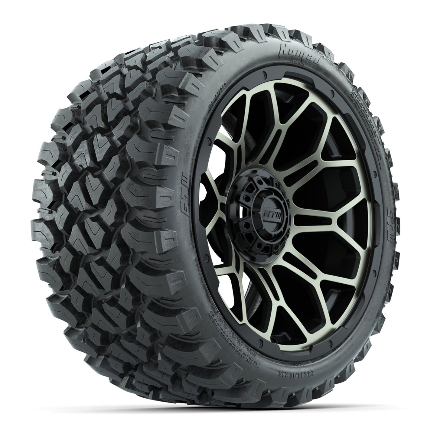 Set of (4) 15″ GTW Bravo Bronze Wheels with 23x10-R15 Nomad All-Terrain Tires