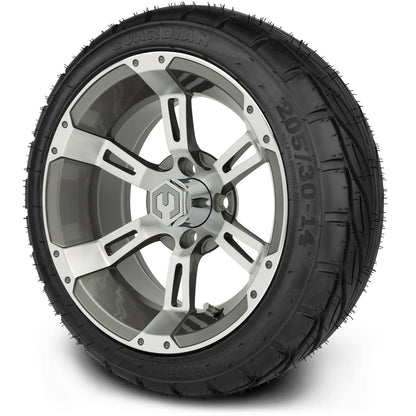 MODZ® 14" Ambush Gunmetal Wheels & Street Tires Combo