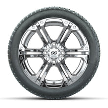 GTW Specter Chrome 14 in Wheels with 19in Fusion Street Tires – Set of 4