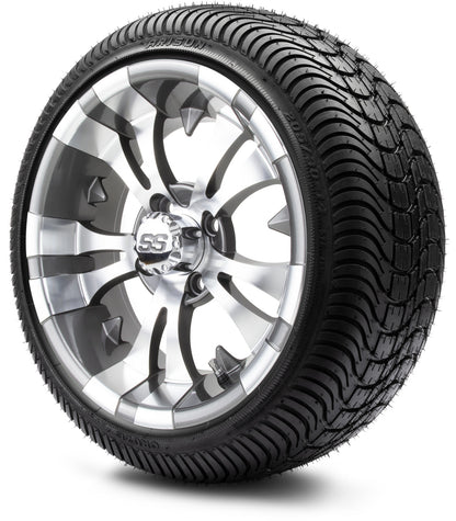 MODZ® 14" Vampire Gunmetal Wheels & Street Tires Combo