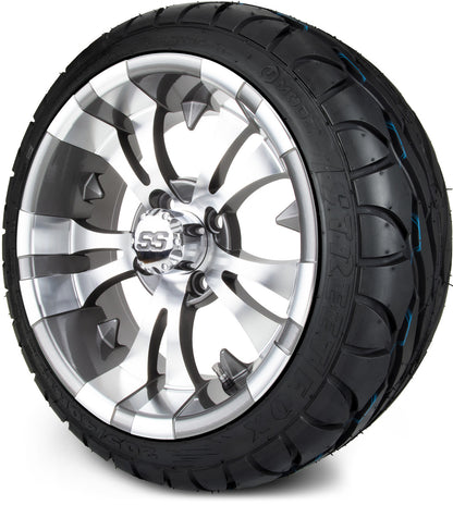 MODZ® 14" Vampire Gunmetal Wheels & Street Tires Combo