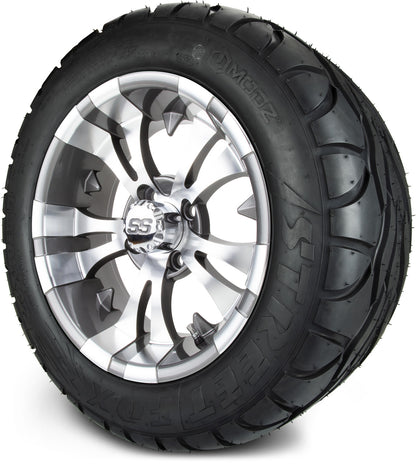 MODZ® 14" Vampire Gunmetal Wheels & Street Tires Combo