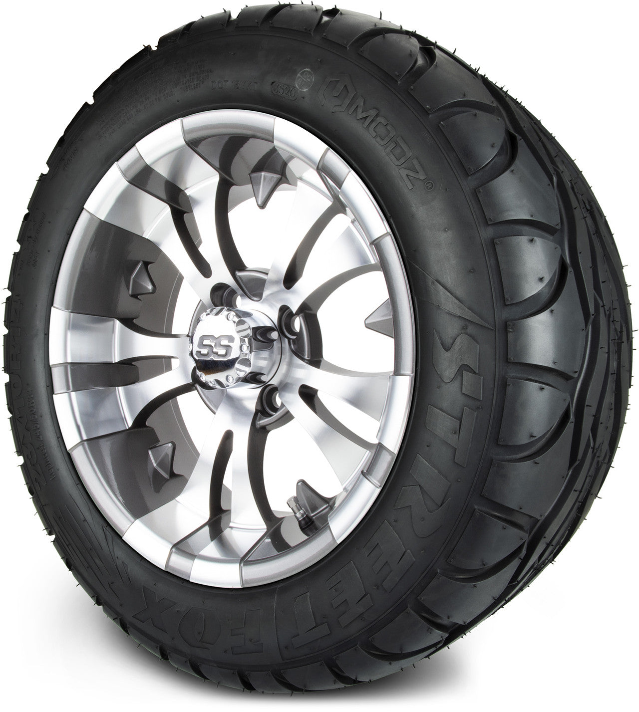 MODZ® 14" Vampire Gunmetal Wheels & Street Tires Combo