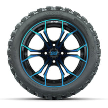 GTW Spyder Blue/Black 14 in Wheels with 23x10-14 GTW Nomad All-Terrain Tires – Full Set