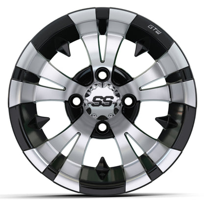 12″ GTW® Vampire Black with Machined Accents Wheel