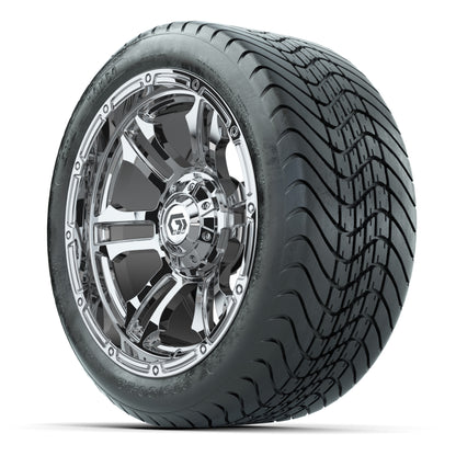 GTW Shogun Chrome 14 in Wheels with 225/30-14 Mamba Street Tires – Full Set