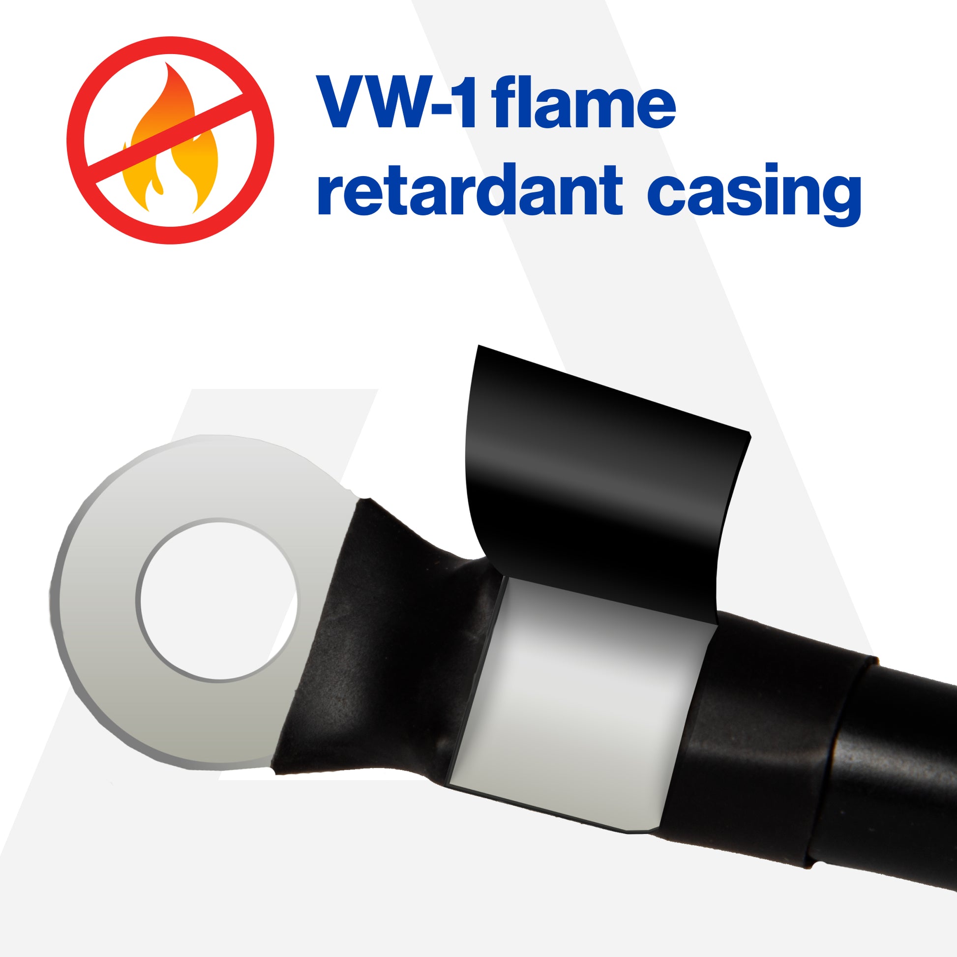 12 Inch 6-Gauge Black Battery Cable