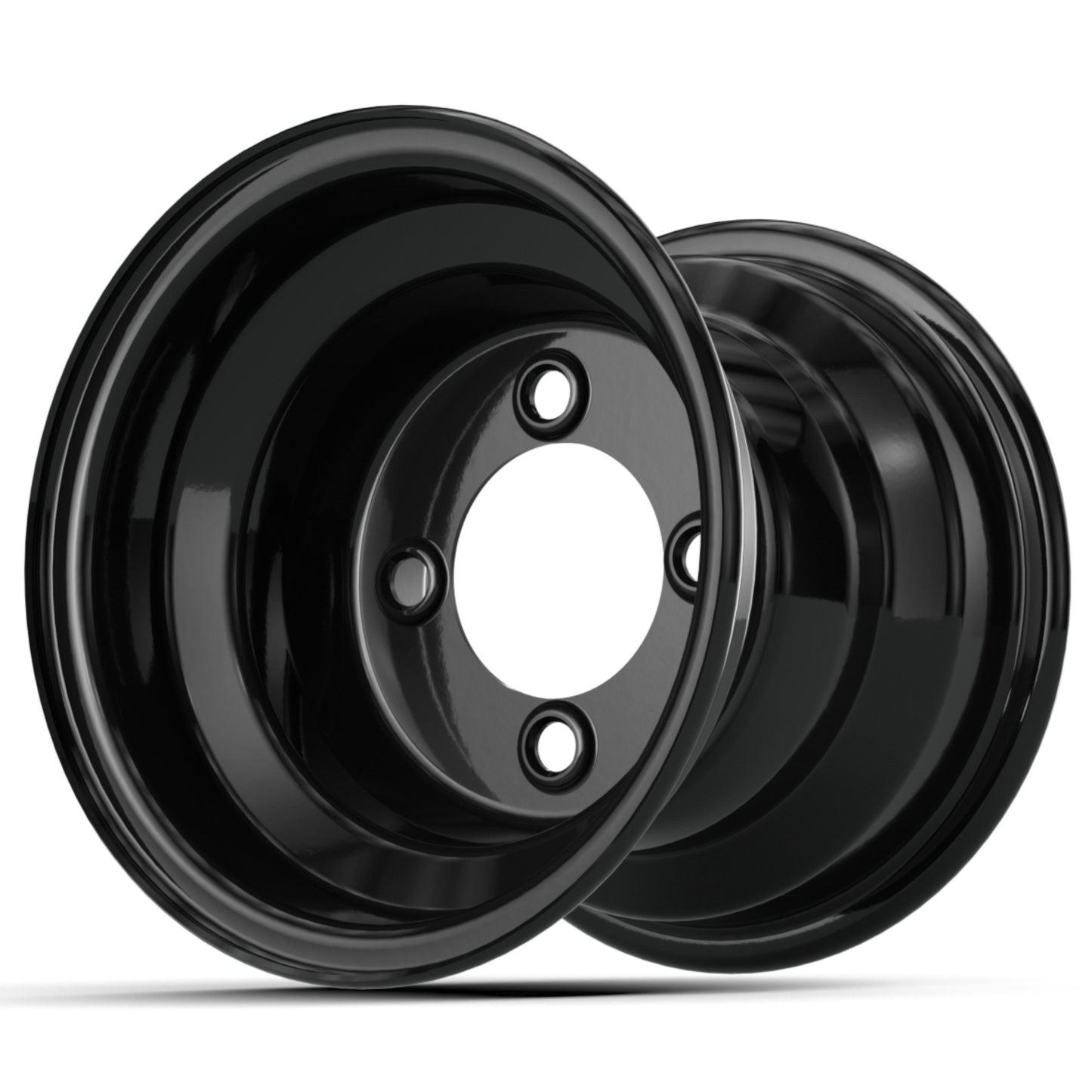 8'' GTW Gloss Black Steel Wheel (Centered)