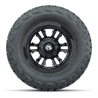 GTW Shogun Black 12 in Wheels with 23x10.00-R12 Maverick All-Terrain Tires – Full Set