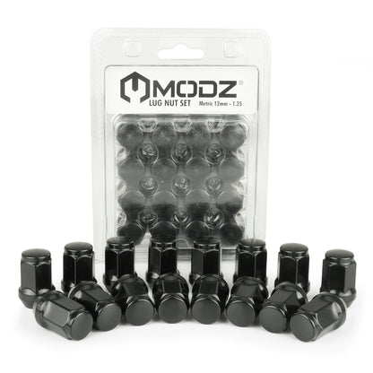 MODZ® Black Golf Cart Lug Nuts - Pack of 16