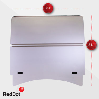 RedDot Club Car Precedent/Tempo/Onward 1/4'' Folding Clear Windshield (Years 2004-Up)