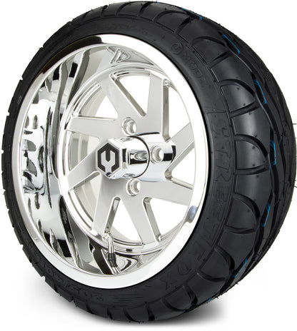 MODZ® 14" Fury Chrome Wheels & Street Tires Combo