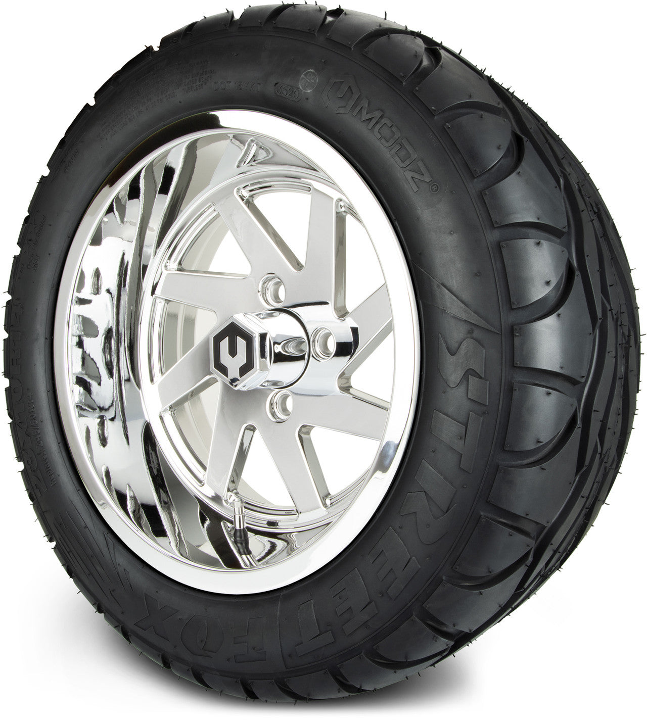 MODZ® 14" Fury Chrome Wheels & Street Tires Combo
