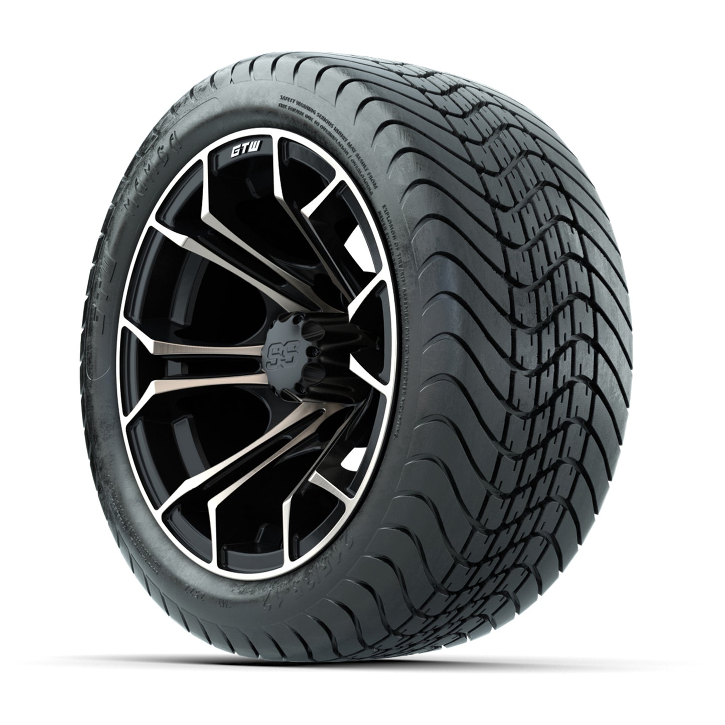 GTW Spyder Bronze/Matte Black 12 in Wheels with 215/35-12 Mamba Street Tires – Full Set