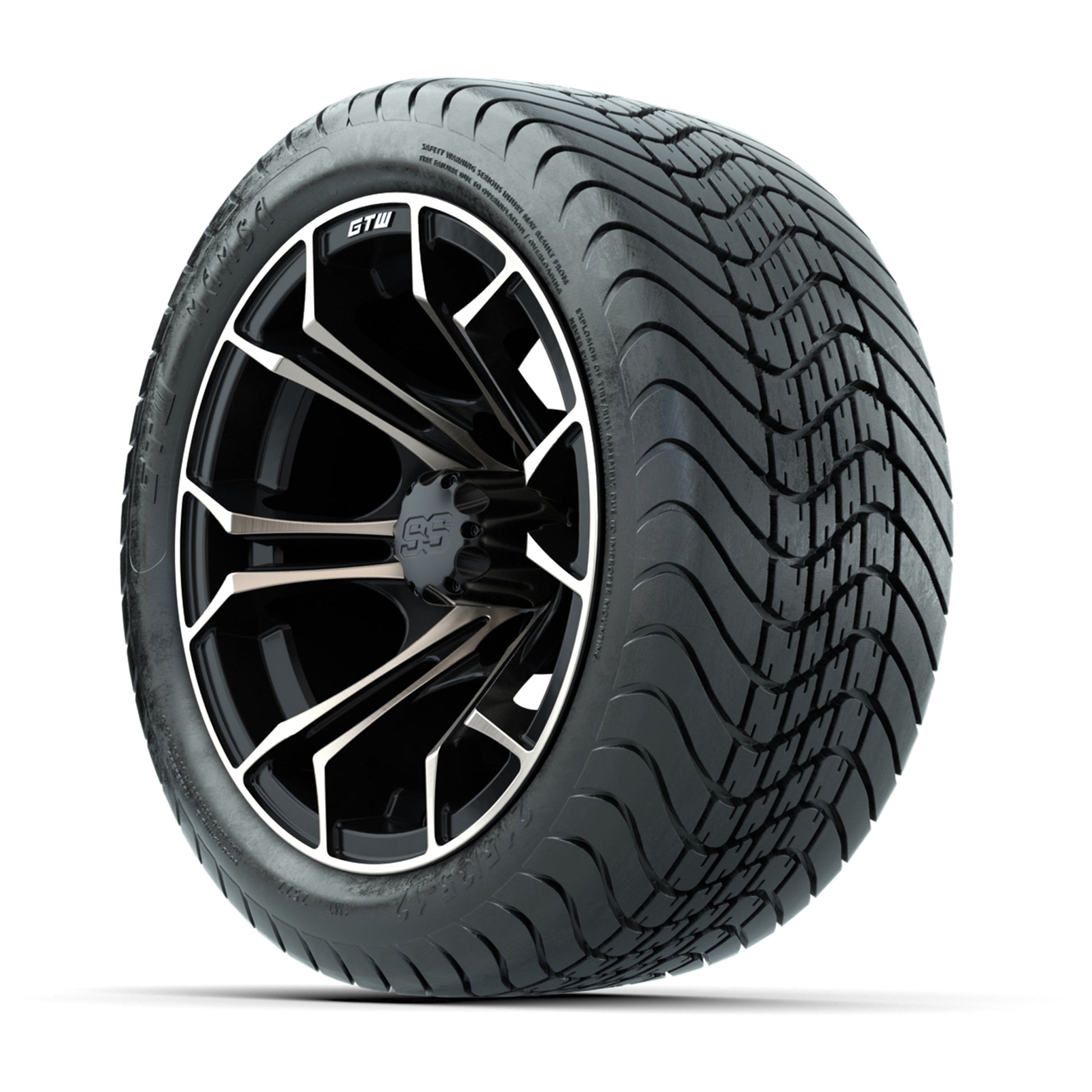 GTW Spyder Bronze/Matte Black 12 in Wheels with 215/35-12 Mamba Street Tires – Full Set