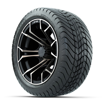 GTW Spyder Bronze/Matte Black 12 in Wheels with 215/35-12 Mamba Street Tires – Full Set