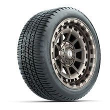 GTW® Barricade Satin Bronze 14 in Wheels with 205/30-14 Fusion Street Tires – Full Set