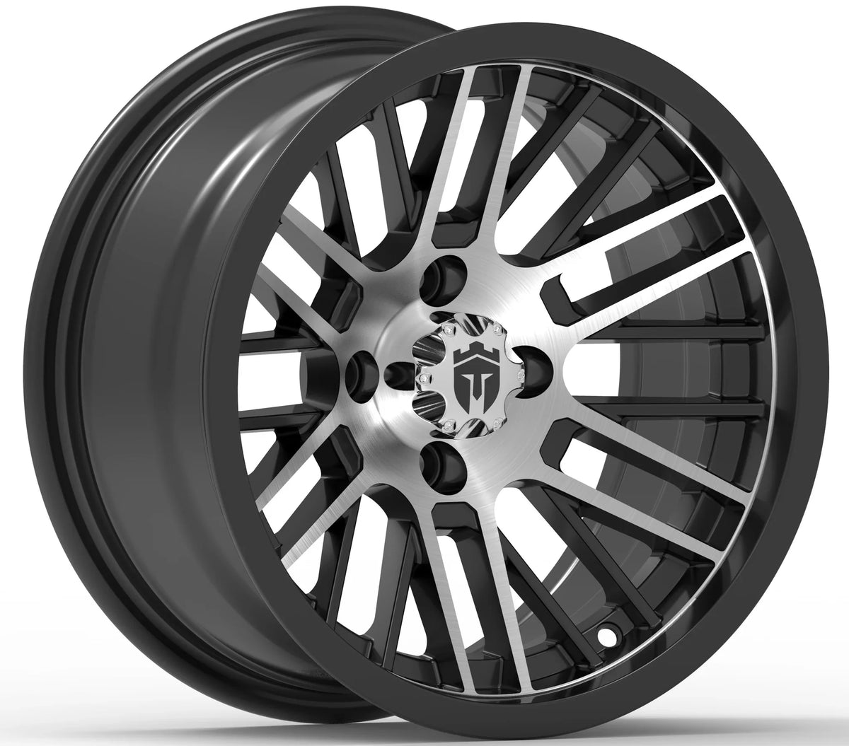 Empire Switch SWGB3 14x7 Gloss Black Machined Face with X Comp Golf H/T Tire