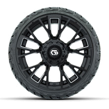 GTW Vandal Matte Black/Machined 14 in Wheels with 205/35-R14 Maverick Low-Profile All-Terrain Tires – Full Set