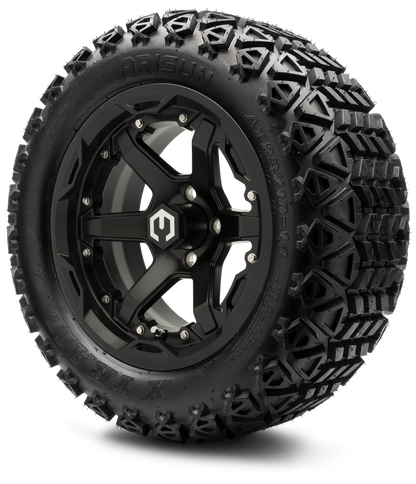 MODZ® 14" Gladiator Matte Black Wheels and Off-Road Tires Combo
