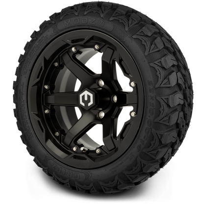MODZ® 14" Gladiator Matte Black Wheels and Off-Road Tires Combo