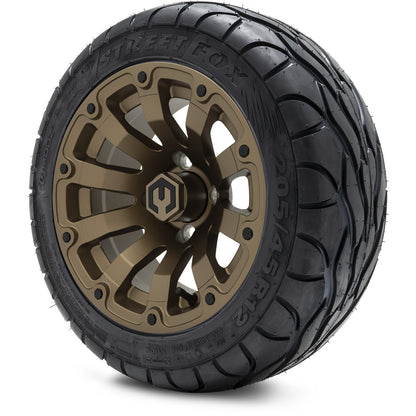 MODZ® 12" Bomber Matte Bronze Wheels & Street Tires Combo