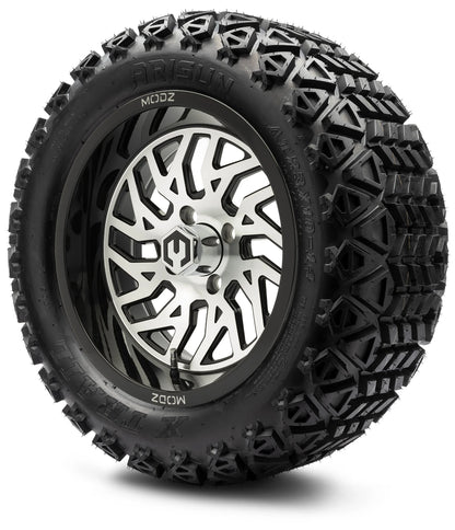 MODZ® 14" Carnage Machined Black Wheels & Off-Road Tires Combo