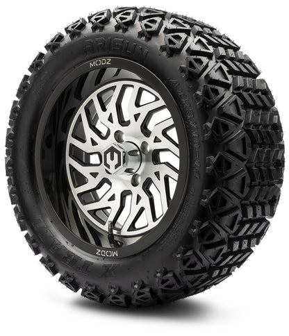 MODZ® 14" Carnage Machined Black Wheels & Off-Road Tires Combo