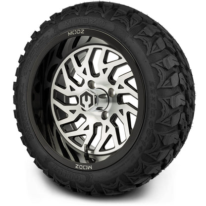 MODZ® 14" Carnage Machined Black Wheels & Off-Road Tires Combo