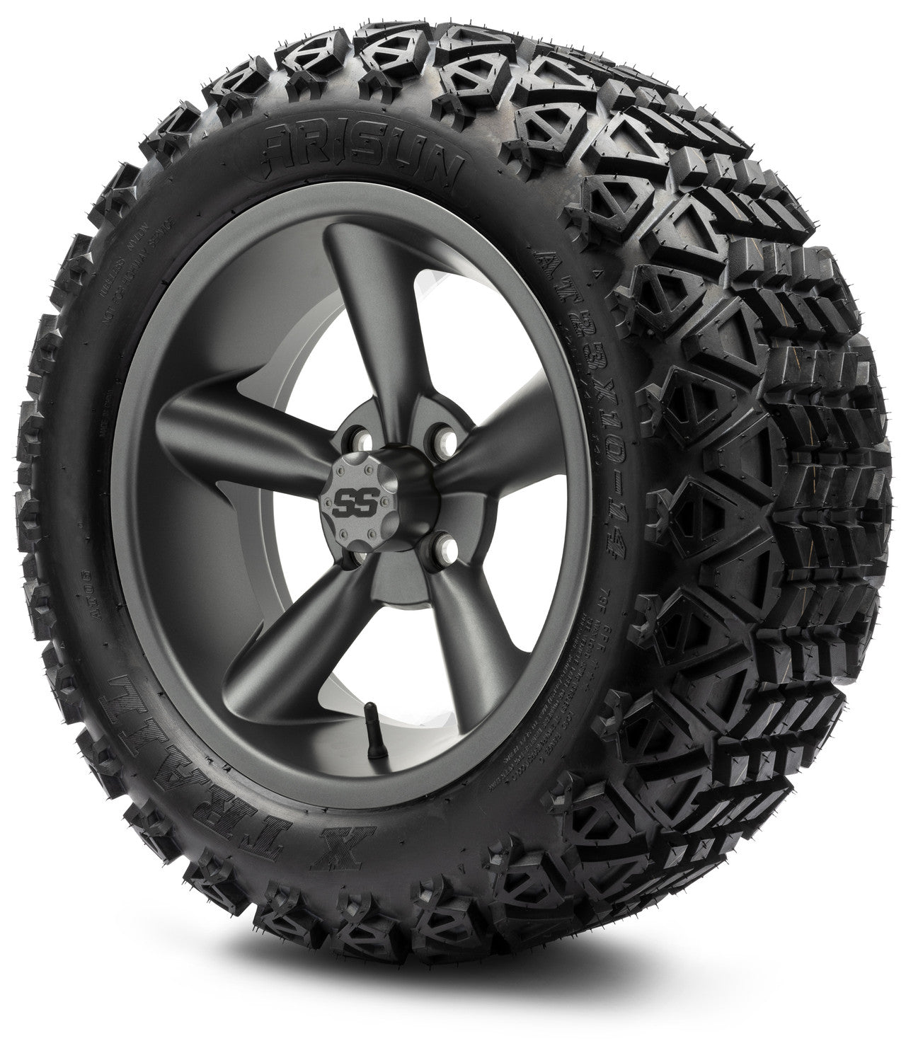 MODZ® 14" Godfather Gunmetal Wheels & Off-Road Tires Combo
