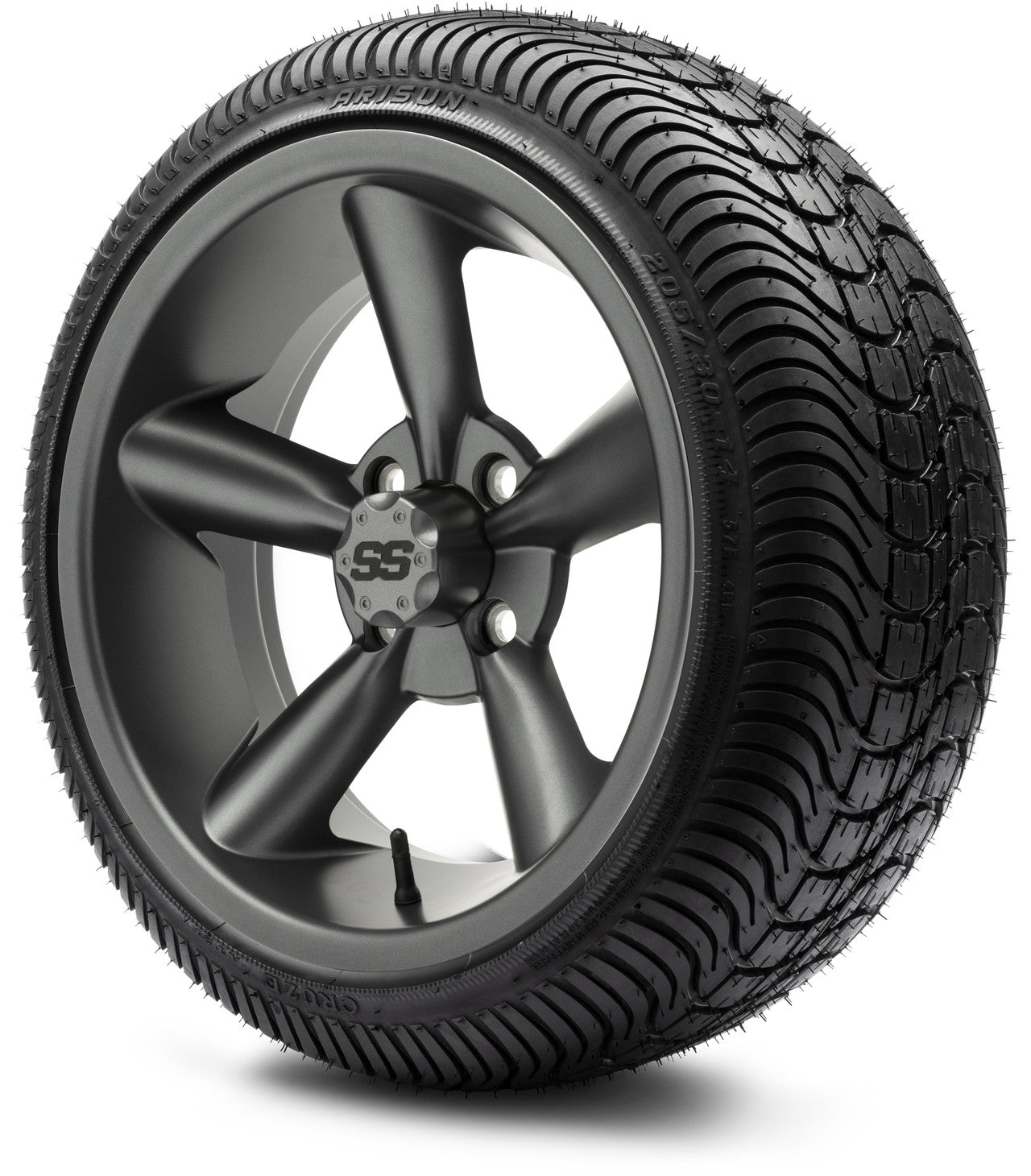 MODZ® 14" Godfather Gunmetal Wheels & Street Tires Combo