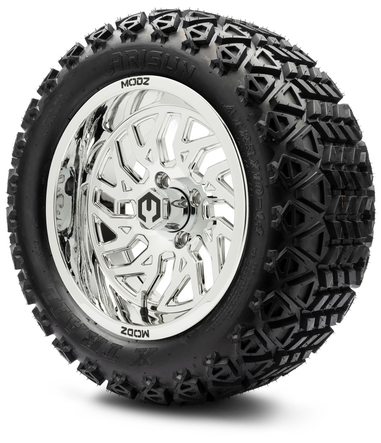 MODZ® 14" Carnage Chrome Wheels & Off-Road Tires Combo