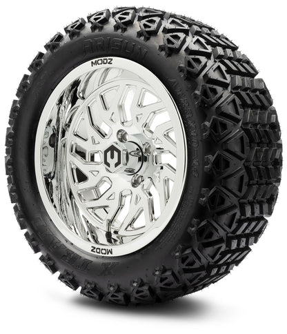 MODZ® 14" Carnage Chrome Wheels & Off-Road Tires Combo
