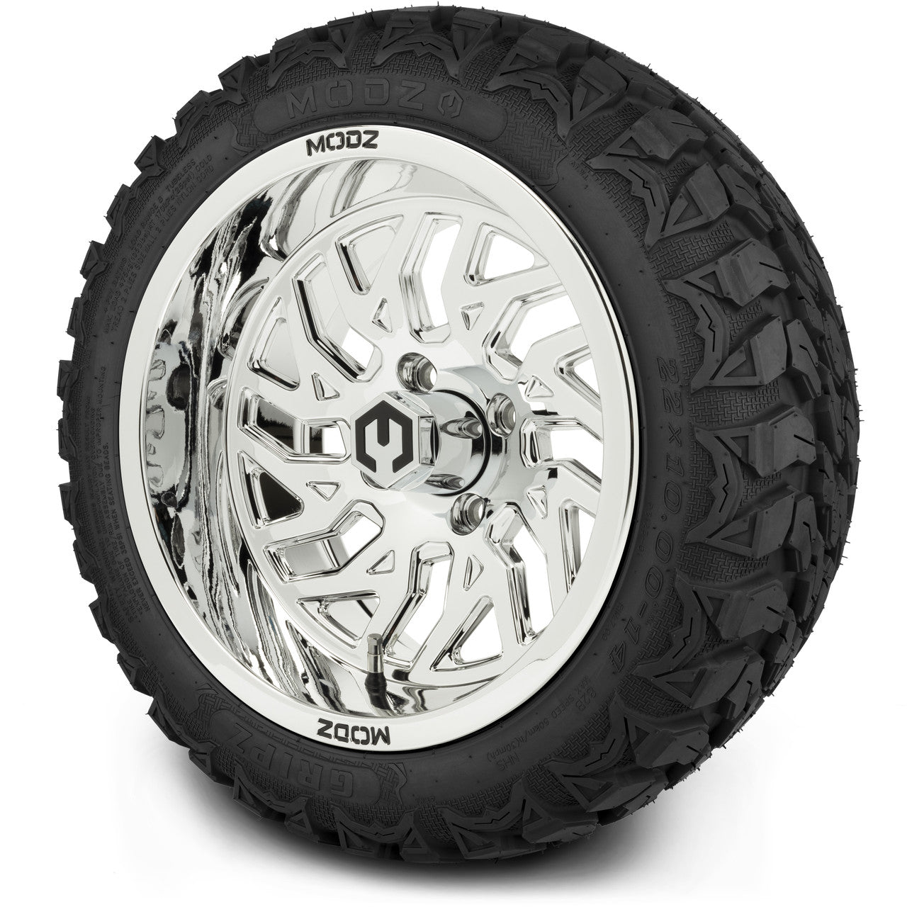 MODZ® 14" Carnage Chrome Wheels & Off-Road Tires Combo