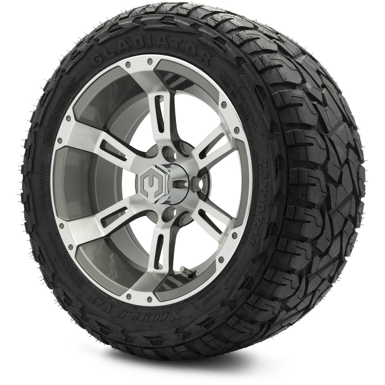 MODZ® 14" Ambush Gunmetal Wheels & Off-Road Tires Combo