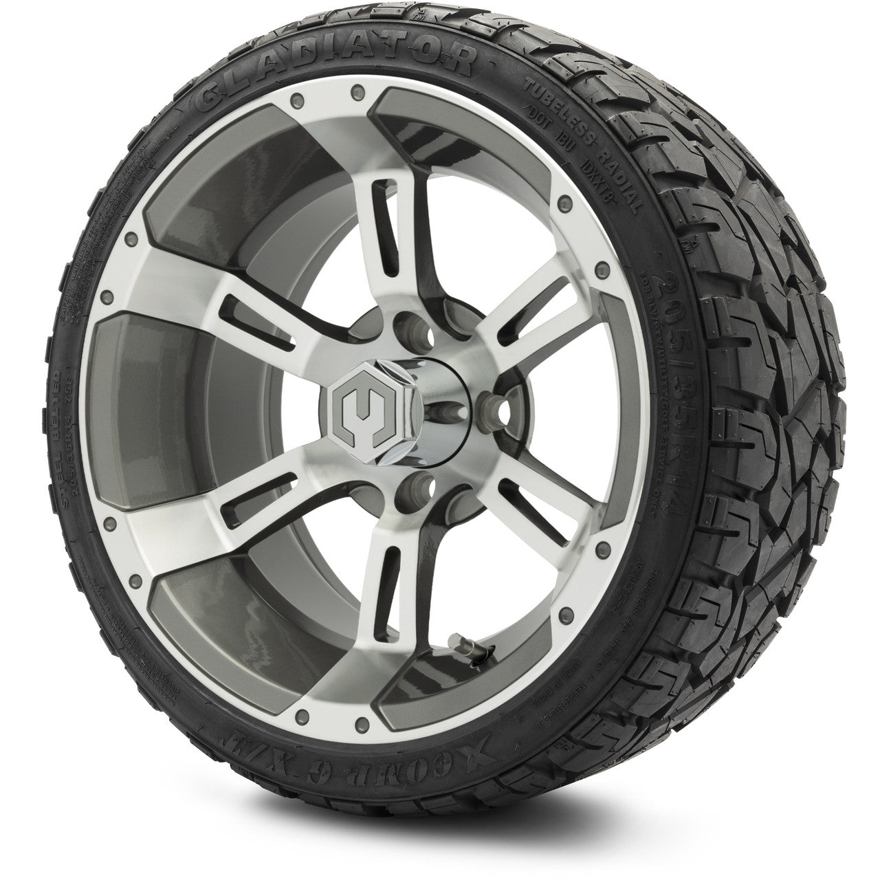 MODZ® 14" Ambush Gunmetal Wheels & Off-Road Tires Combo
