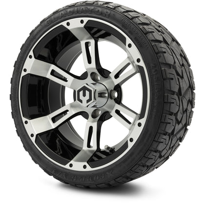 MODZ® 14" Ambush Machined Black Wheels & Off-Road Tires Combo