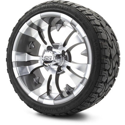 MODZ® 14" Vampire Gunmetal Wheels & Off-Road Tires Combo