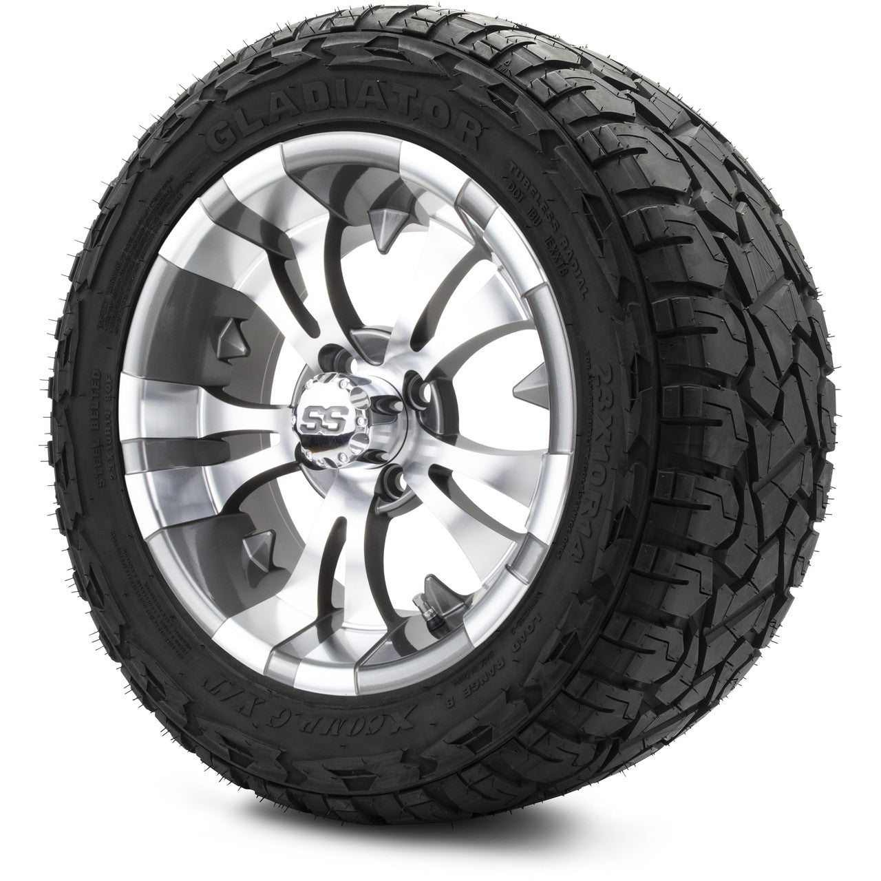 MODZ® 14" Vampire Gunmetal Wheels & Off-Road Tires Combo