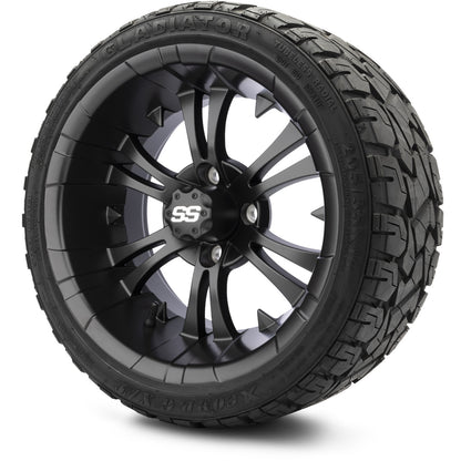 MODZ® 14" Vampire Matte Black Wheels & Off-Road Tires Combo