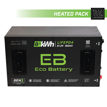 51V 160AH LiFePO4 Battery / Heated